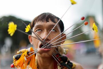 Las impactantes imágenes del Festival Vegetariano de Tailandia