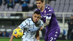 Con asistencia de Sánchez, Inter venció a Fiorentina