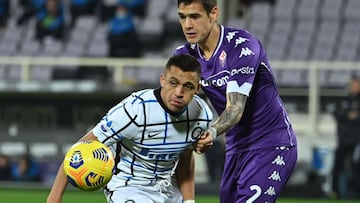 Con asistencia de Sánchez, Inter venció a Fiorentina