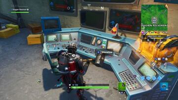Tenemos que interactuar con este terminal de ordenador para desbloquear el estilo Blanco para el skin El Científico