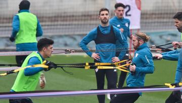 Yeray Álvarez en Lezama.