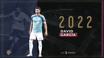 Osasuna renueva a David Garc¨ªa hasta 2022 y a Aridane hasta 2023