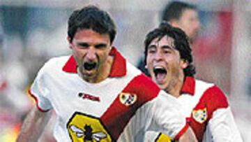 <B>GRAN TRIUNFO</B>. El Rayo se llevó los tres puntos gracias a un gran cabezazo de De Quintana al final del partido.