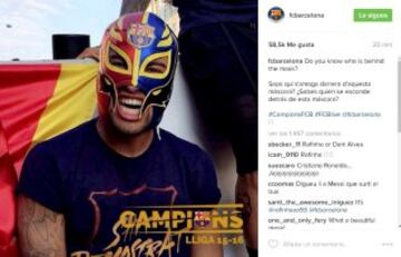 La celebración de los Campeones de Liga en sus redes sociales