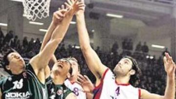 <b>BALUARTE. </b>Scola tendrá que batirse ante los pívots griegos.