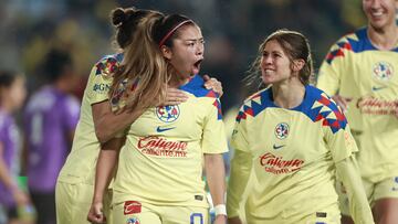 Durante el partido Pachuca vs America , correspondiente al partido de Ida de Cuartos de Final  del Torneo Apertura 2023 de la Liga BBVA MX Femenil, en el Estadio Hidalgo, el 09 de Noviembre de 2023