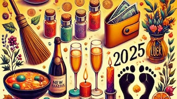 New Year rituals AI image