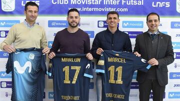El Movistar Inter presenta a los brasileños Marlon y Marcel