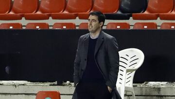 Iraola, en el banquillo del Rayo.