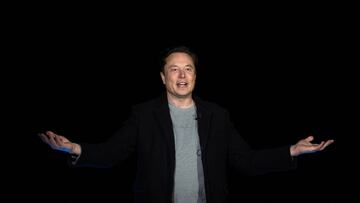 (FILES) In this file photo taken on February 10, 2022 Elon Musk gestures as he speaks during a press conference at SpaceX's Starbase facility near Boca Chica Village in South Texas. - Put up your dukes, Vlad.
Elon Musk, the world's richest man, on March 14, 2022 challenged Russian President Vladimir Putin to a fight, with nothing less than the fate of Ukraine, scene of Moscow's brutal invasion, at stake. (Photo by JIM WATSON / AFP)
