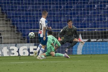 Thibaut Courtois, Sergi Darder y Dani Carvajal.