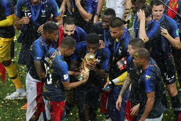 Samuel Umtiti y su selección. 