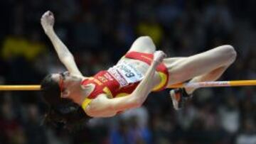 Ruth Beitia, plusmarquista española de salto de altura.