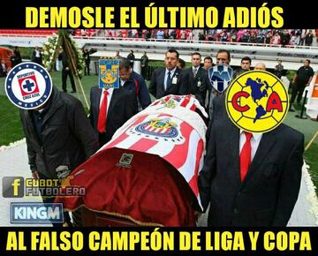 La Máquina se impuso 1-2 en Morelia, y los memes no se hicieron esperar en redes sociales luego de que los cementeros eliminaran a las Chivas.