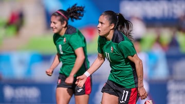 during the game Mexico vs Argentina, corresponding to Semifinals of Womens Soccer at the XIX Pan American Games Santiago de Chile 2023, at Elias Figueroa Stadium, on October 31, 2023.
<br><br>
durante el partido Mexico vs Argentina, correspondiente a Semifinales del Futbol Femenino en los XIX Juegos Panamericanos Santiago de Chile 2023, en el Estadio Elias Figueroa, el 31 de Octubre de 2023.