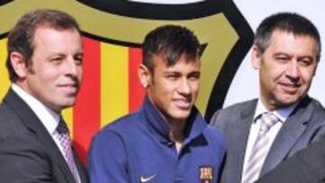 La Fiscalía brasileña denuncia a Neymar, Rosell y Bartomeu
