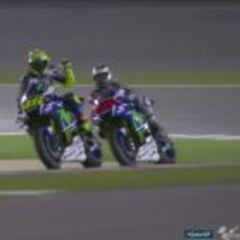 Roce entre Rossi y Lorenzo por una acción en los libres