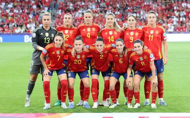 Once inicial de la selección española.







