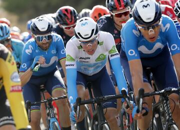 Alejandro Valverde, Enrica Mas y Marc Soler.