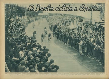 Recorrido por las mejores imgenes de la I Vuelta a Espa?a a travs de la edicin de AS Semanal de 1935.