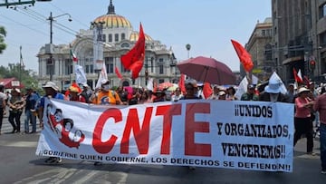 ¡Caos en México! CNTE anuncia paro nacional de 48 horas y marchas en distintos estados del país para este jueves 13 de noviembre.