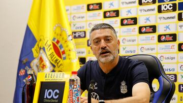 24/03/23 UD LAS PALMAS RUEDA DE PRENSA DE Garcia Pimienta