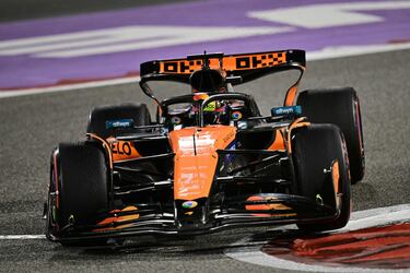 El piloto de Mclaren, Oscar Piastri, durante la carrera.