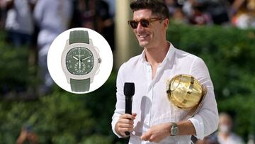 Lewandowski se ha paseado por Dub&aacute;i con un lujoso reloj.