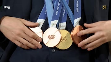 David Broncano lleva las medallas de los Juegos Olímpicos de Invierno de Oriol Cardona y Ana Alonso