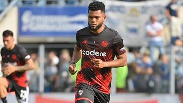 Miguel Borja, lesionado en River Plate.