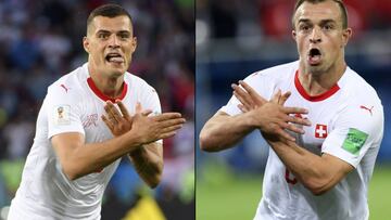 Shaqiri y Xhaka reivindican a Kosovo y Albania con goles a Serbia