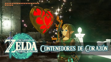 the legend of zelda tears of the kingdom nintendo switch guia contenedores corazon como tener mas corazones