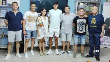 Homenaje en Benicarló a Pau Ferrer, joya de la cantera del Madrid