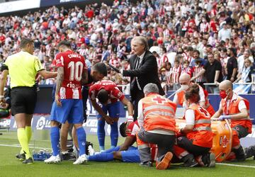 Lemar inconsolable tras lesionarse. 