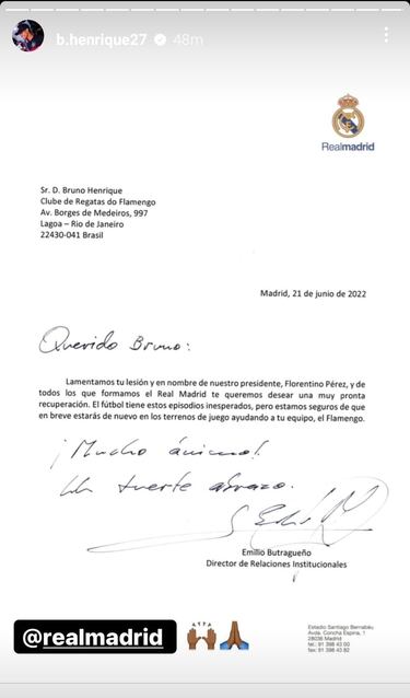 El detallazo del Madrid con una estrella brasileña lesionada