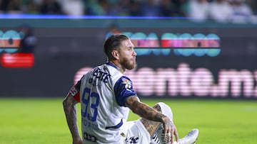 Sergio Ramos of Monterrey during the 17th round match between Leon and Monterrey as part of the Liga BBVA MX, Torneo Clausura 2025 at Nou Camp Leon Stadium, on April 20, 2025 in Leon, Guanajuato, Mexico.