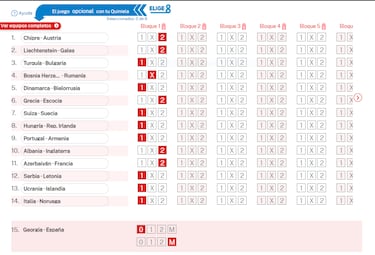 Pronóstico de la Quiniela de fútbol jornada 20 - 15/11/25  