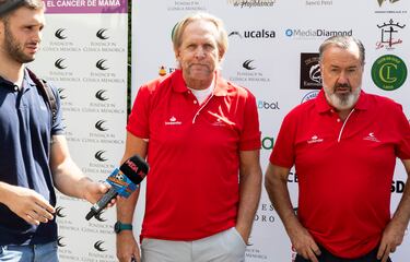 Bernd Schuster y el  Doctor Ángel Martín.