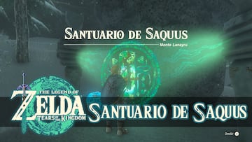 the legend of zelda tears of the kingdom nintendo switch guia santuario saquus