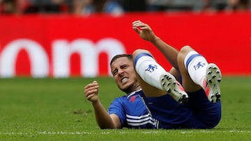 Eden Hazard sufri&oacute; una fractura de tobillo y estar&aacute; entre dos y tres meses de baja.