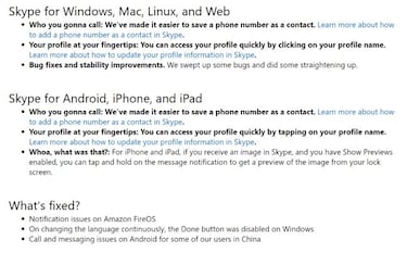 Las novedades de Skype 8.9