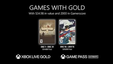 Games with Gold December 2022: free games for Xbox Series X|S and Xbox One