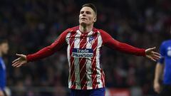 Gameiro celebra su gol al Copenhague. 