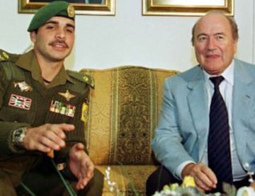 Otros tiempos. Joseph Blatter junto al Príncipe Alí, que en la última elección fue su opositor.