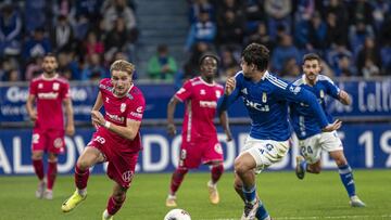 Cantero, en su reaparición con el Tenerife ante el Oviedo.