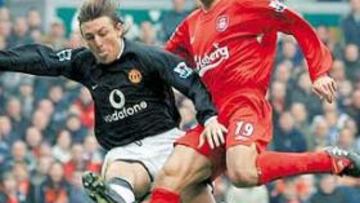 <b>SIN FORTUNA. </b>Fernando Morientes se convirtió en la nueva referencia ofensiva del Liverpool.