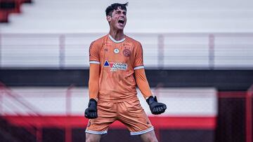 Gabriel, con la camiseta de Bahía.