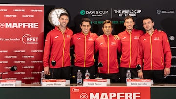 19/11/25 COPA DAVIS 2025
SELECCION ESPAÑOLA ESPAÑA
RUEDA DE PRENSA MARCEL GRANOLLERS JAUME MUNAR DAVID FERRER PABLO CARREÑO PEDRO MARTINEZ
FOTO ENVIADA JESUS.MINGUEZ.