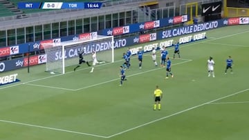 ¡Increíble! El delirante error del arquero del Inter de Alexis