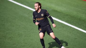 Oscar Mingueza of FC Barcelona during the La Liga match between Villarreal and FC Barcelona at Estadio de la Ceramica on 25 April, 2021 in Vila-real, Spain
 AFP7 
 25/04/2021 ONLY FOR USE IN SPAIN